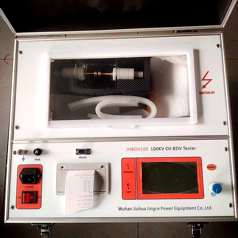 100kV Automatic Breakdown Voltage Transformer Oil BDV Dielectric Strength Tester Portable Insulating Oil BDV Testing Equipment