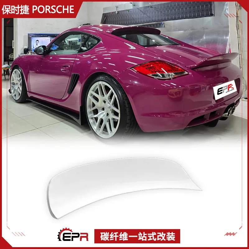 

For Porsche Caymans 987 EPAGT, Carbon Fiber Spoiler Duck Tail Fixed Wind Wing