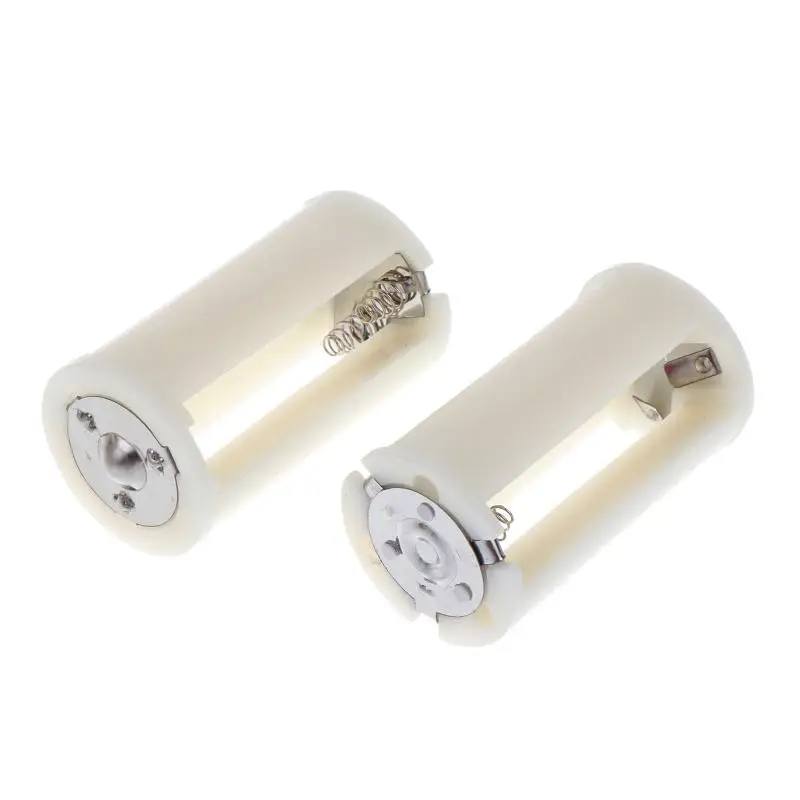 New 4Pcs AA To D Battery Box 3x AA To D Size Battery Protective Case Holder PP Battery Adapter Converter Holder Switcher Case
