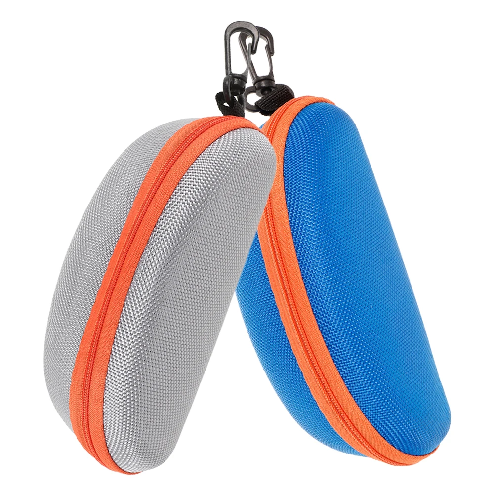

2pcs Eyeglasses Storage Box Case for Sunglasses Swim Goggles Protective Travel Organizer Portable EVA GlassesHolder