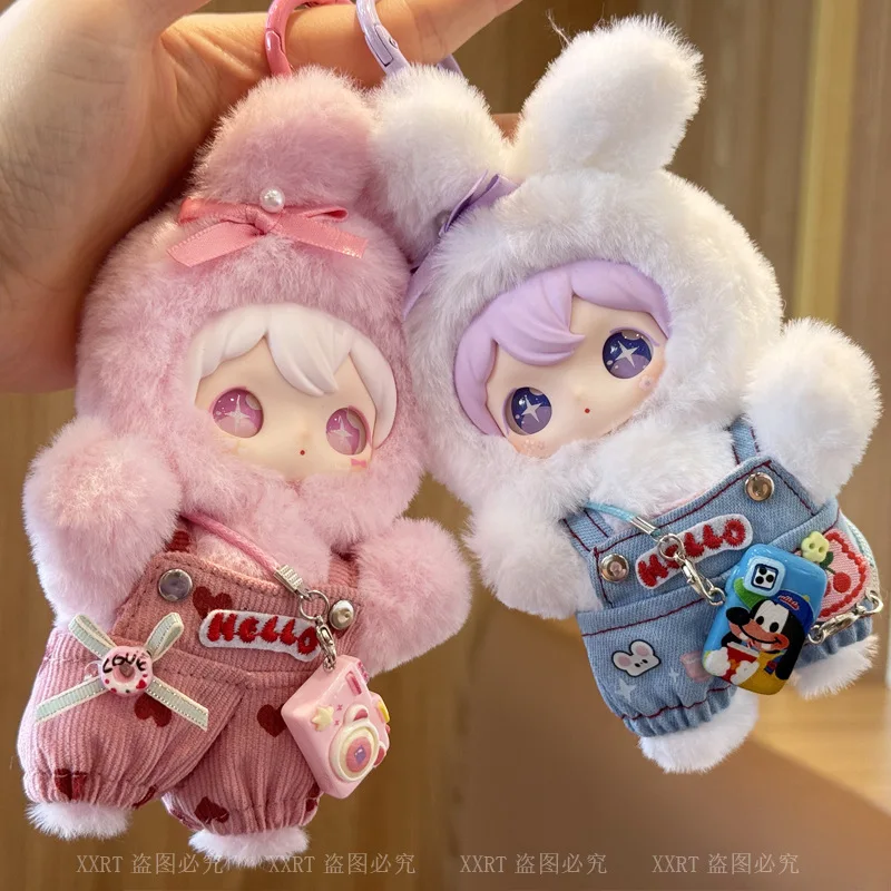 

Для Ayortoys кролик сверкающая застенчивая кукла одежда брюки на ремне модные наушники виниловая плюшевая кукла кулон одежда аксессуар для куклы