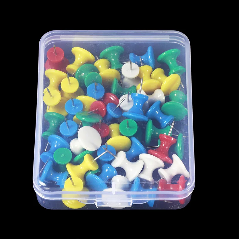 50 sztuk plastikowe pinezki pinezki różne dokonywanie pinezek do kciuków tablica korkowa biuro szkolne artykuły papiernicze