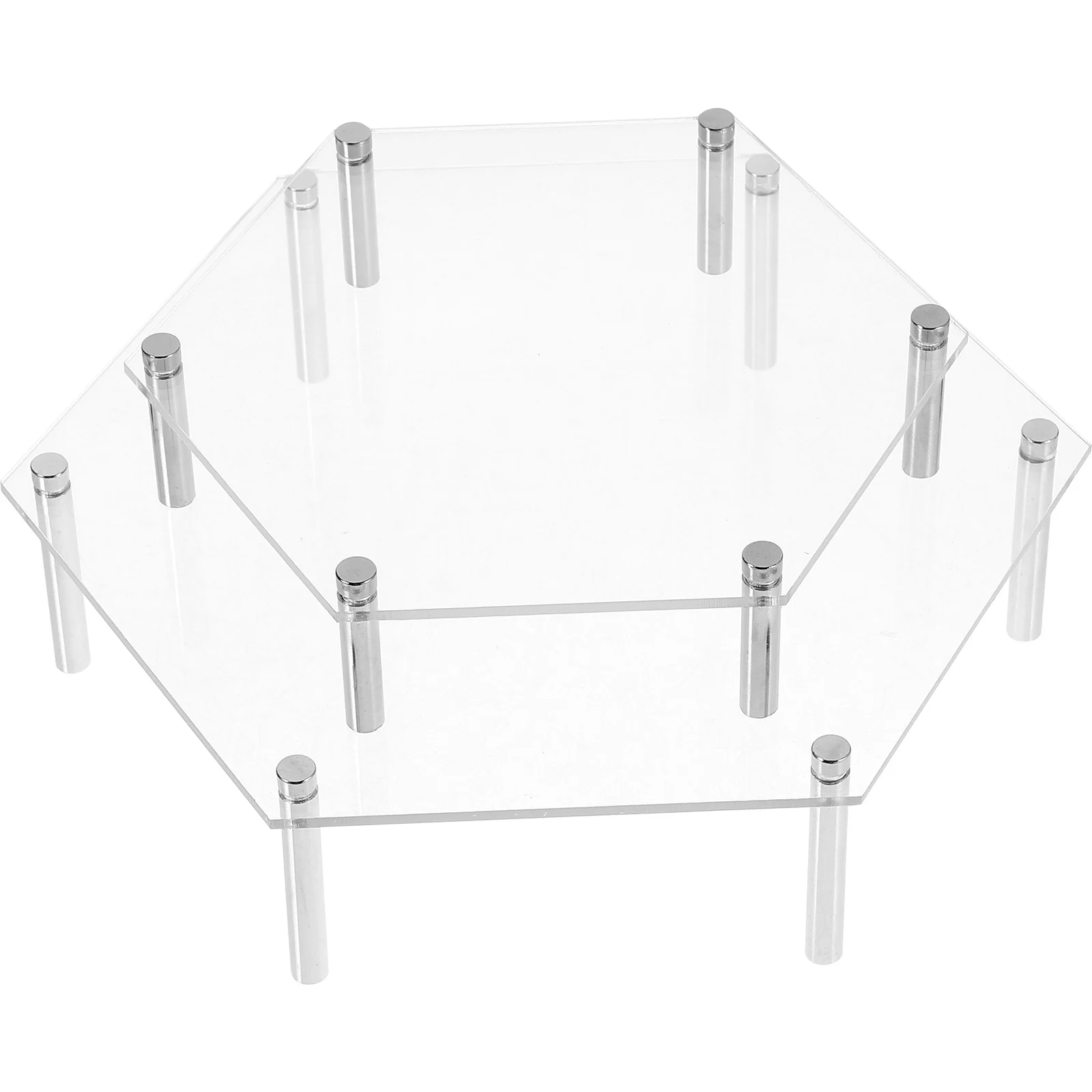 

1Set Clear Acrylic Cake Display Stand Multi Tier Riser for Wedding Cupcakes Food Buffet Dessert Display Shelf Acrylic Cake Stand