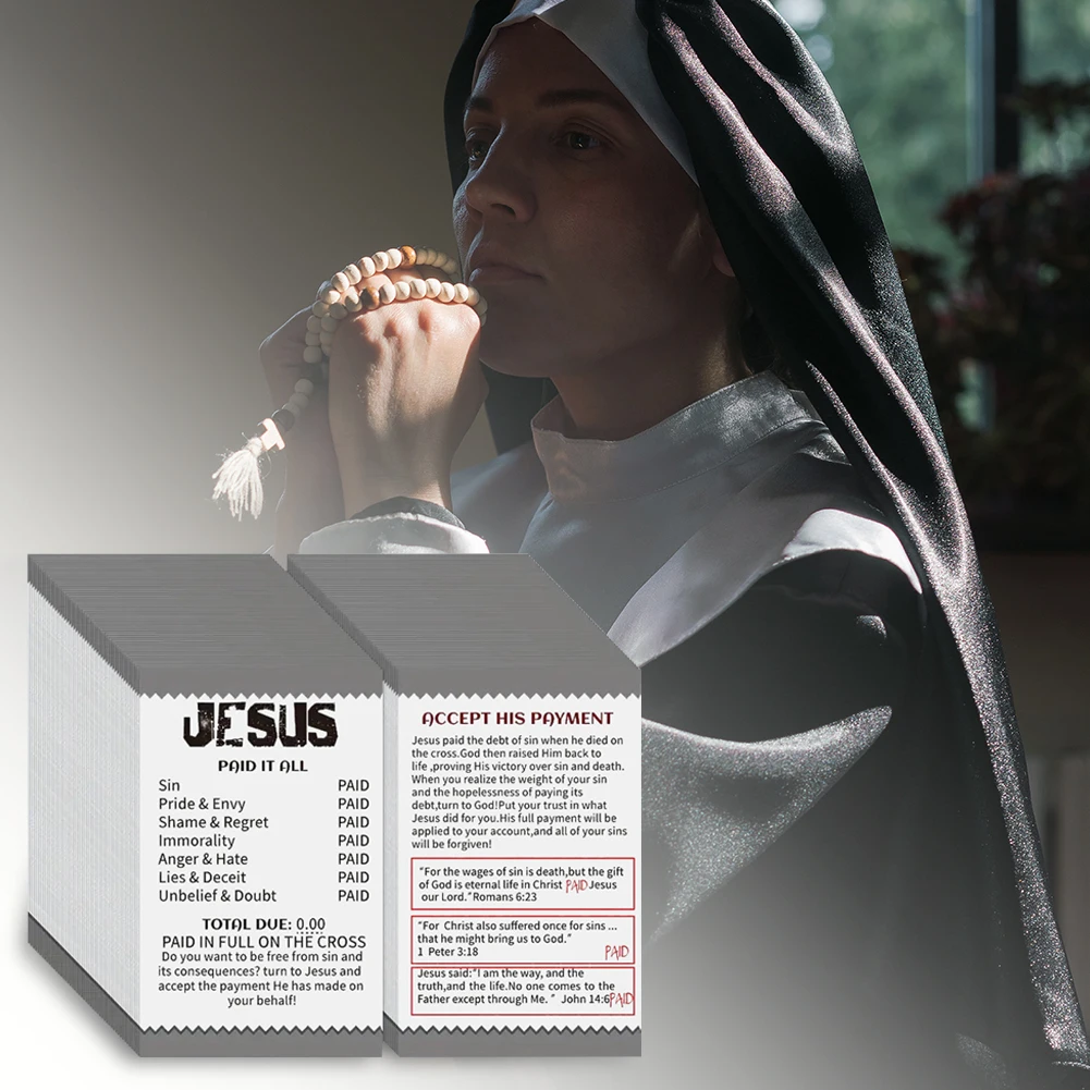 جيب ليتل يسوع الكتاب المقدس المسارات المسيحية ارتداء مقاومة الكتاب المقدس نشرة مسيحية بطاقة بريدية صغيرة للصلاة هدية الكنيسة الإنجليزية #1