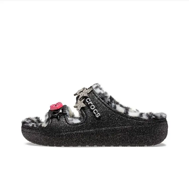 Crocs Classic Cozzzy Classic Fleece-Lined Shoes: Lightweight, Soft, Matching Couple's Fleece-Lined Shoes for Women 208074-0C4