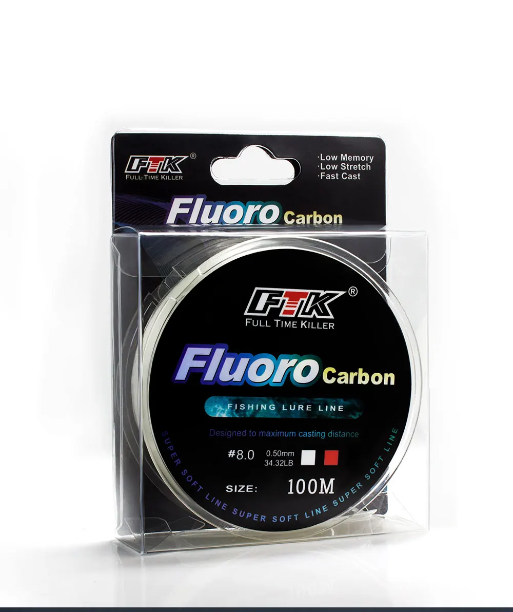 FTK 100m 4.13-34.32LB Fluorocarbon-Angelschnur 0.14mm-0.5mm Rosa Kohlefaser-Fliegenschnur Superweiche Schnur Pesca – Detail 9