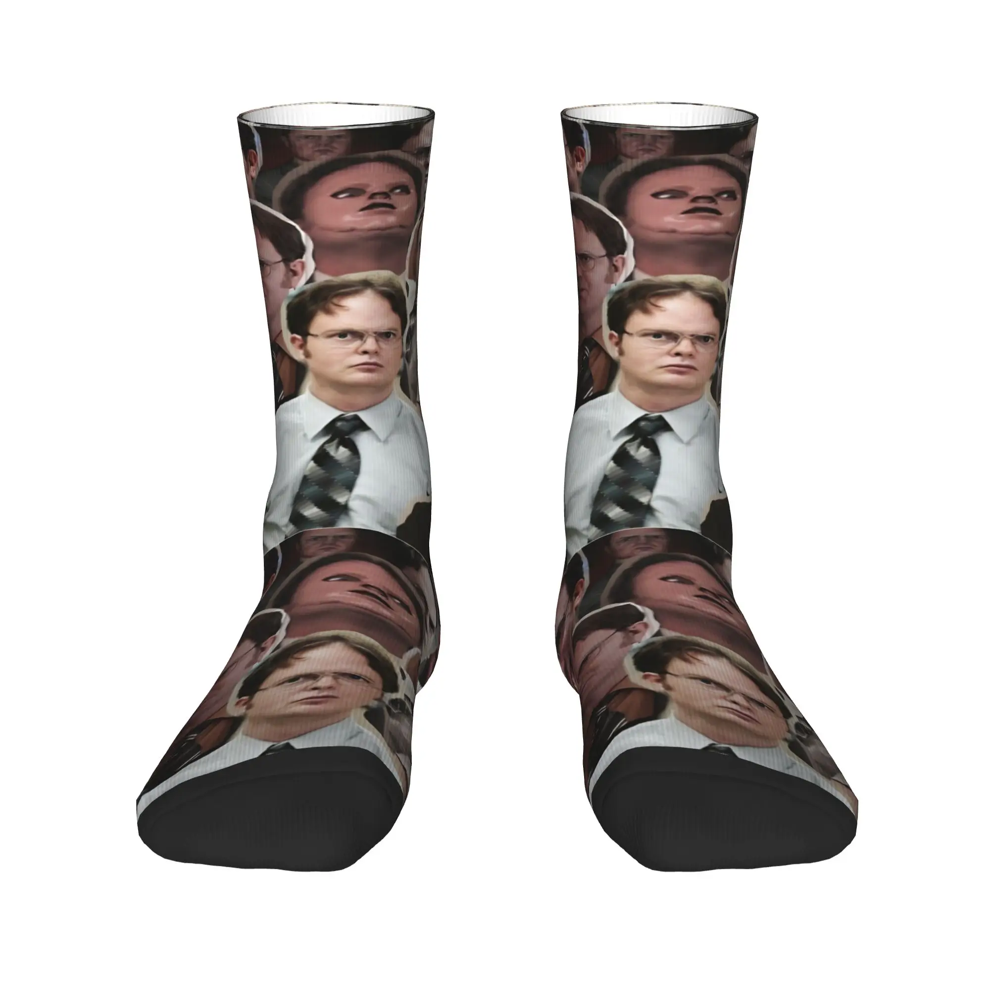 Dwight Schrute Socks Winter The Office Stockings Elegant Women Men Comfortable Socks Design Climbing Non Slip Socks