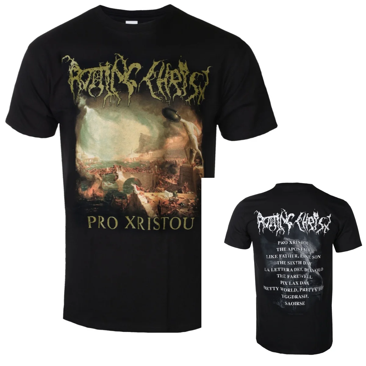 Fit Rotting Christ Graphic Cotton T-shirt Unisex Summer Short Sleeve Fashion Brand Tee Luxury Casual Vintage Tees