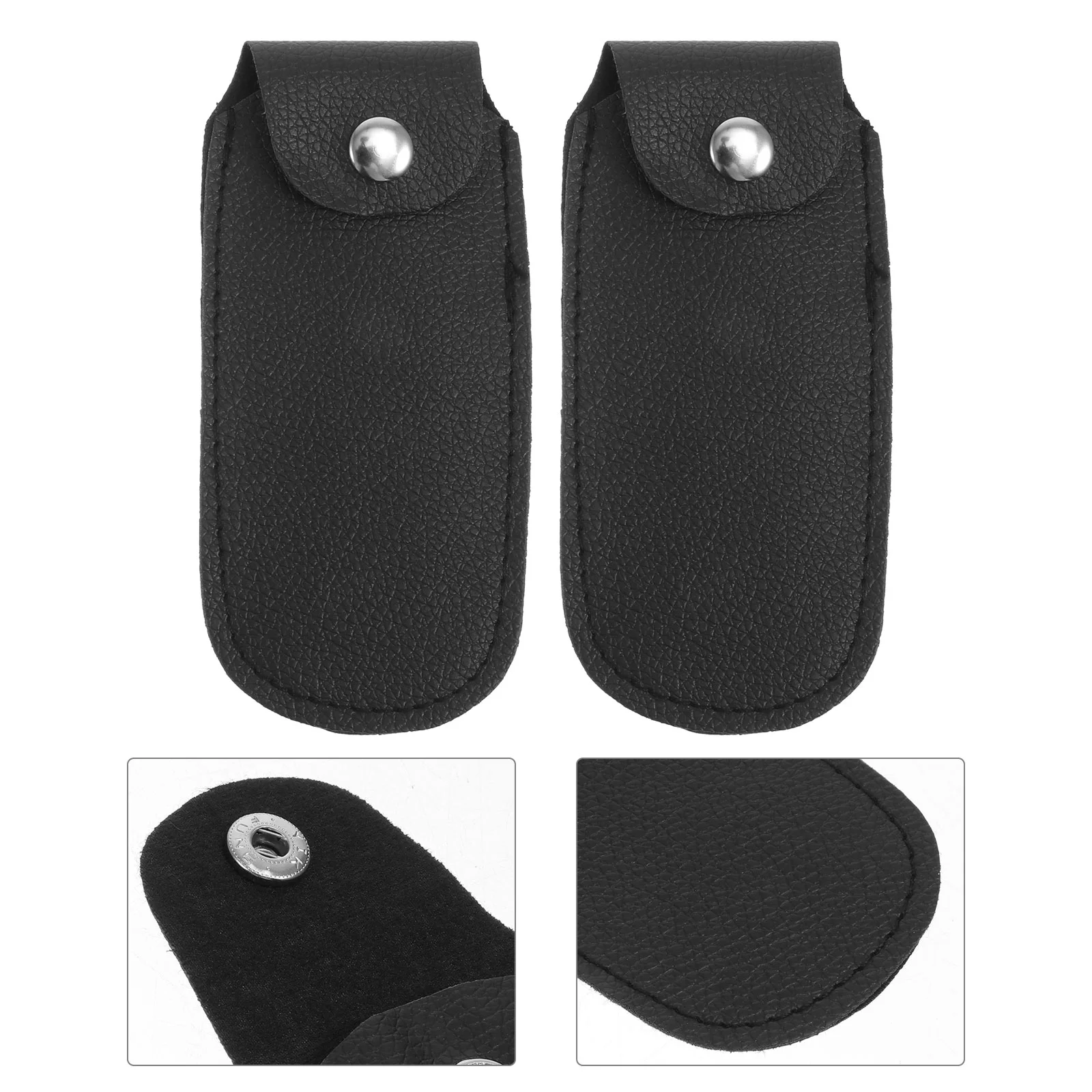 

2 Pcs High Quality 10 Hole Harmonica Bag Child Belt Imitation Durable Cover