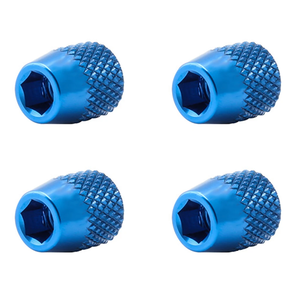 

4pcs Aluminum Alloy Fixed Nuts for Bike Brakes Wear Resistant Anodized Easy Installation Small Size