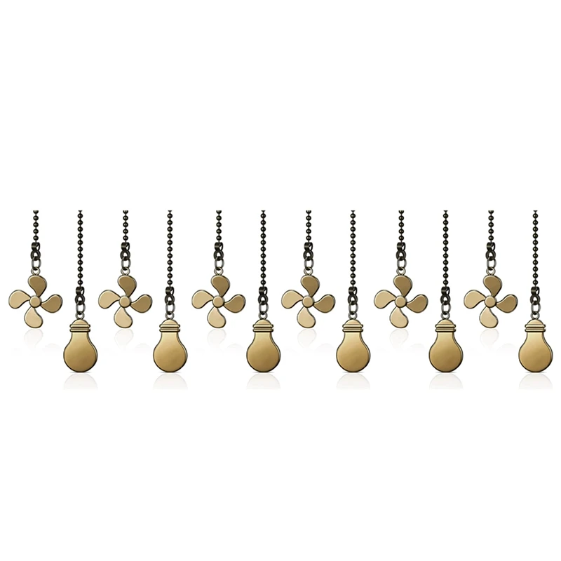 

12X Ceiling Fan Pull Chain Fan Extension Chain Fan Chain Pulls Decorative 12 Inch Ceiling Fan Chain Extender Ornament B