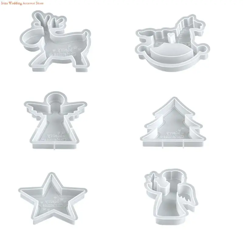 

G92D Практическая рождественская тема тема Свеча с подробными дизайнерскими скульптурами для создания уникальной свечи и смолы.