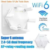 1200Mbps WiFi Repeater Wifi Amplifier Signal Wifi Extender Network Wi fi Booster 2.4G 5Ghz Long Range Wireless Wi-fi Repeater