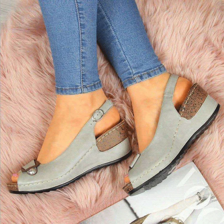 Woman Sandals Retro Wedges Summer Wedge Sandals Female Casual Sewing Women Shoes Comfortable Ladies Sandalias vbn688