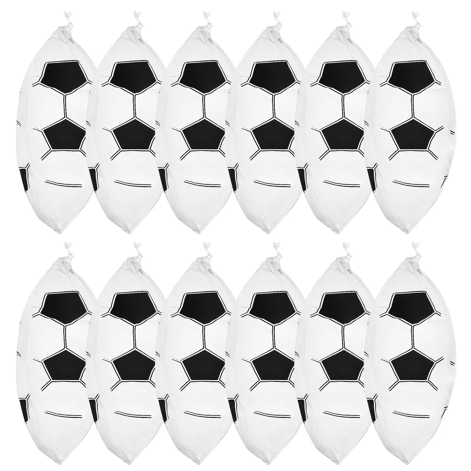 

12Pcs Inflatable Soccer Ball Vibrant Color 11.8 Inch Summer Beach Ball Outdoor Activity Pool Party Favor Football Toy