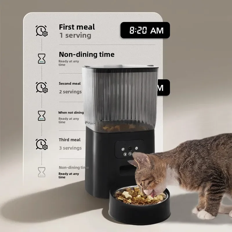 Intelligent Automatic Pet Feeder-Smart Pet Feeder for Cat and Dog-Personalized, Scheduled, Hassle-Free, and Convenient Meal Time