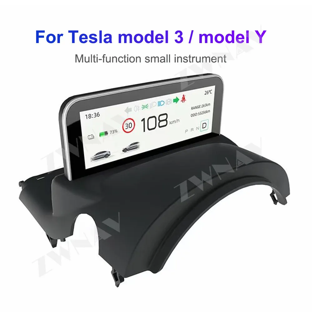 Car Accessories For Tesla Model/3 Models Y Unified Installation multi-functional small instrument/not obstruct view