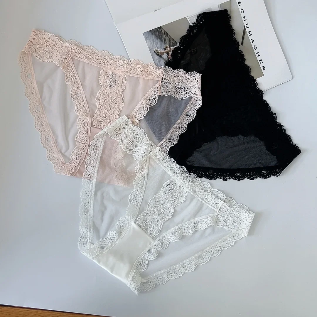 

SP & CITY кружевное сетчатое прозрачное сексуальное женское нижнее белье с низкой талией, хлопковые бесшовные трусики с промежностью, тонкие перспективные трусы