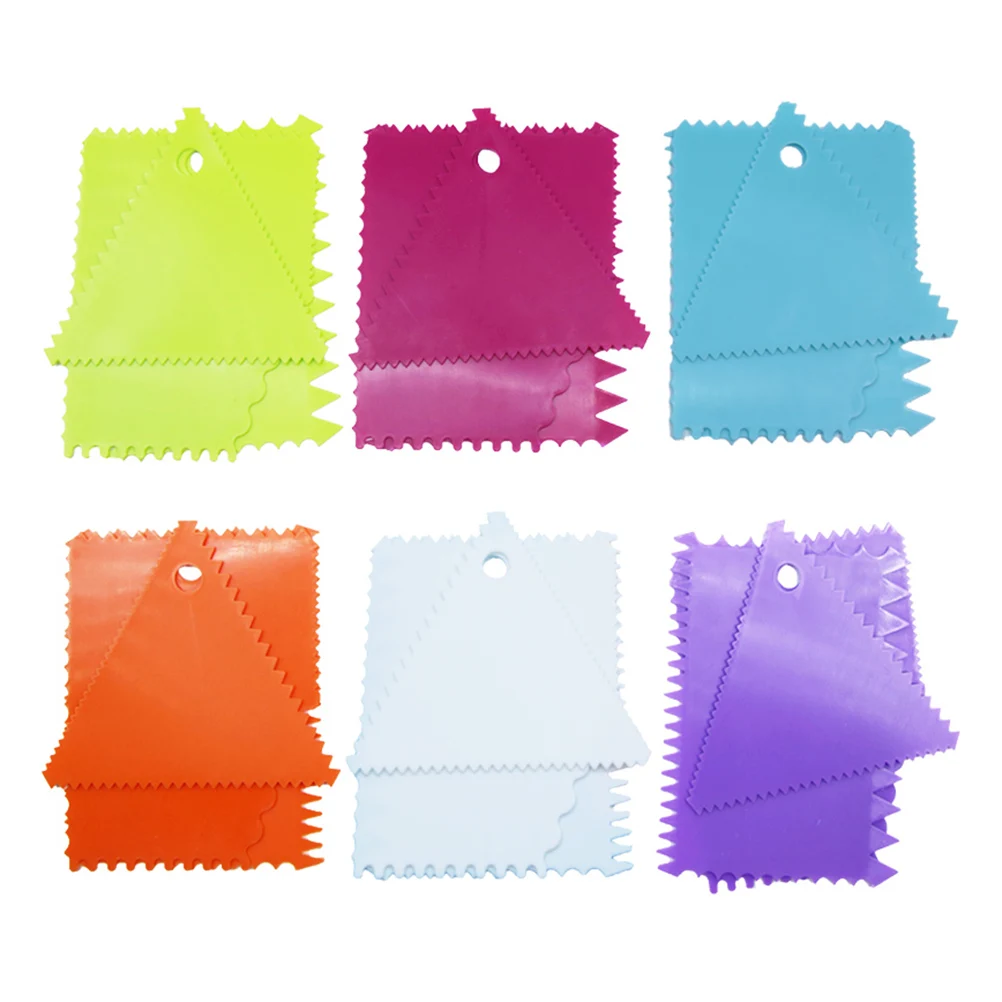 

3Pcs Premium Cake Cream Scraper Set Light Weight Smooth Dough Butter Pastry Cooking Tool Random Color