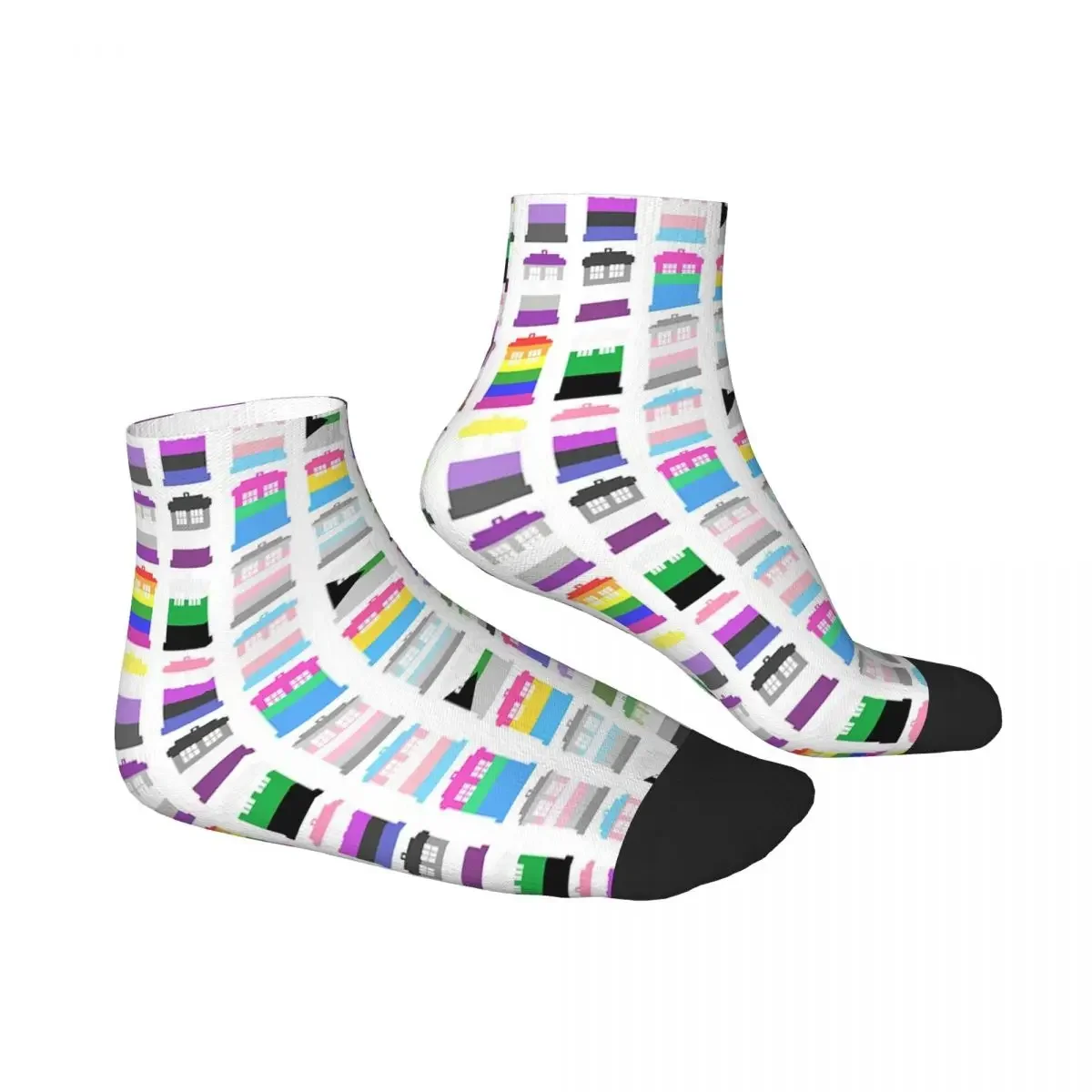 Doctor Who LGBT TARDIS Gay Pride Socks Harajuku High Quality Stockings All Season Socks Accessories for Unisex Birthday Present