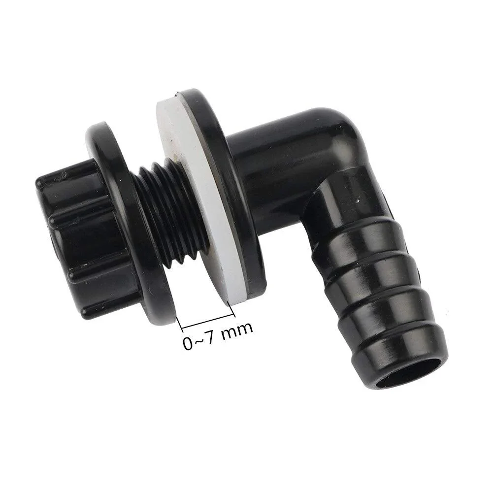 3/8" to 14mm Elbow Connector Hose Nozzle for Fish Tank, Aquatic Pet, Irrigation, Water Pipe & Drain