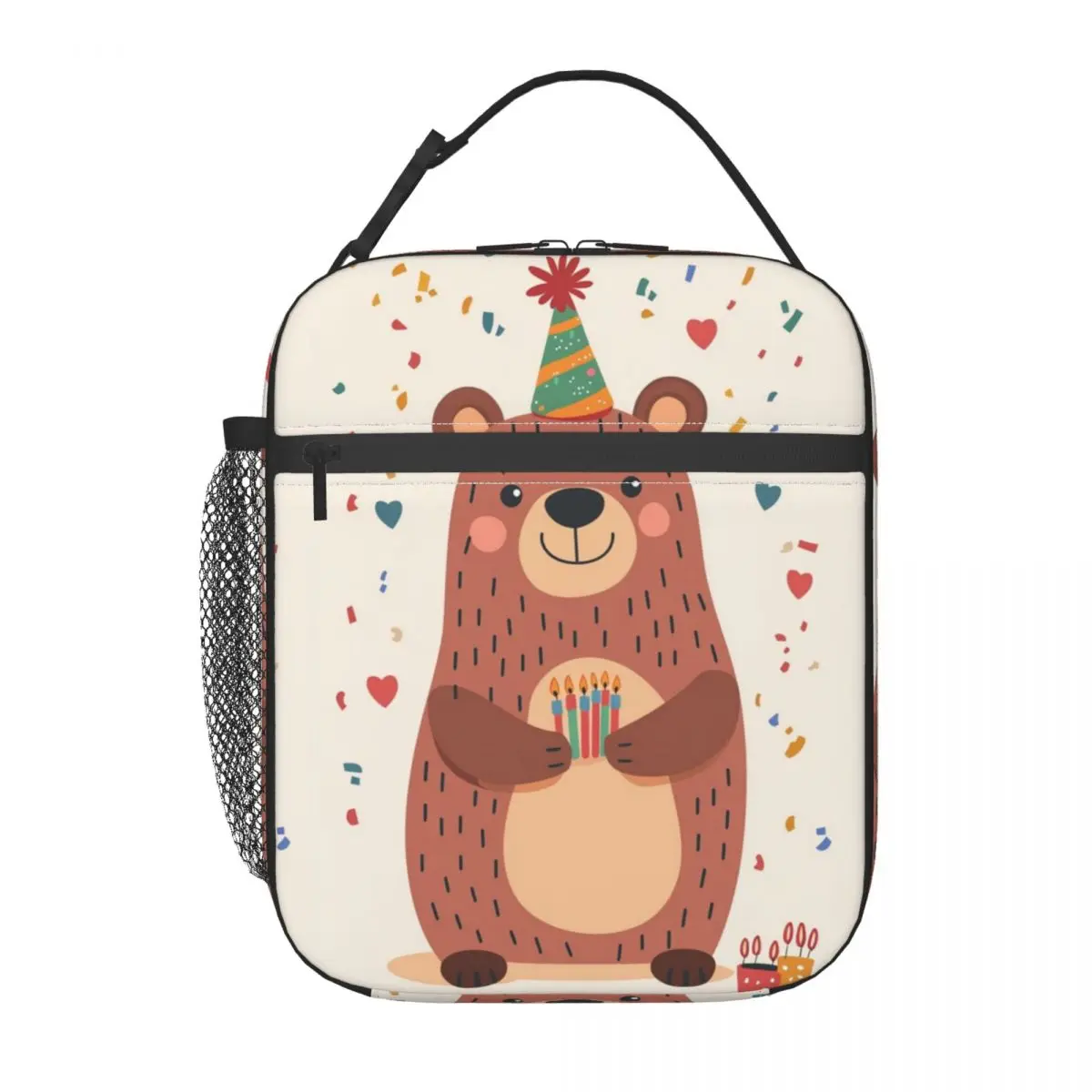 

Cartoon Bear Insulated Lunch Bag Thermal Bag Meal Container Large Tote Lunch Box Bento Pouch Outdoor