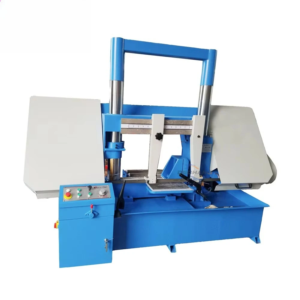 GH4270 Max Steel Cutting 700 mm Double Column Gantry Horizontal Band Saw Machine Hydraulic Vise Metal Cutting Equipment