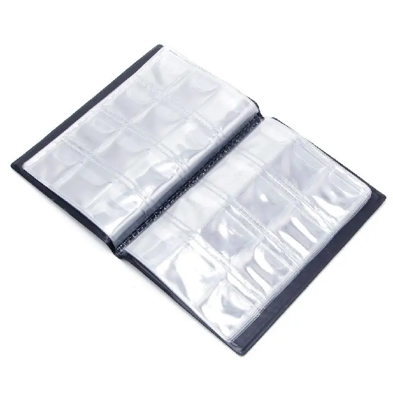 120 Coin Collection Storage  Holders Money Penny Pockets Album Book Collecting