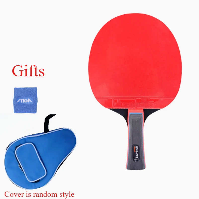 

Новая качественная ракетка для настольного тенниса Stiga PRO BOUNCE с 3 звездами, весло для пинг-понга, шипы в ракетках Shakehands FL/CS