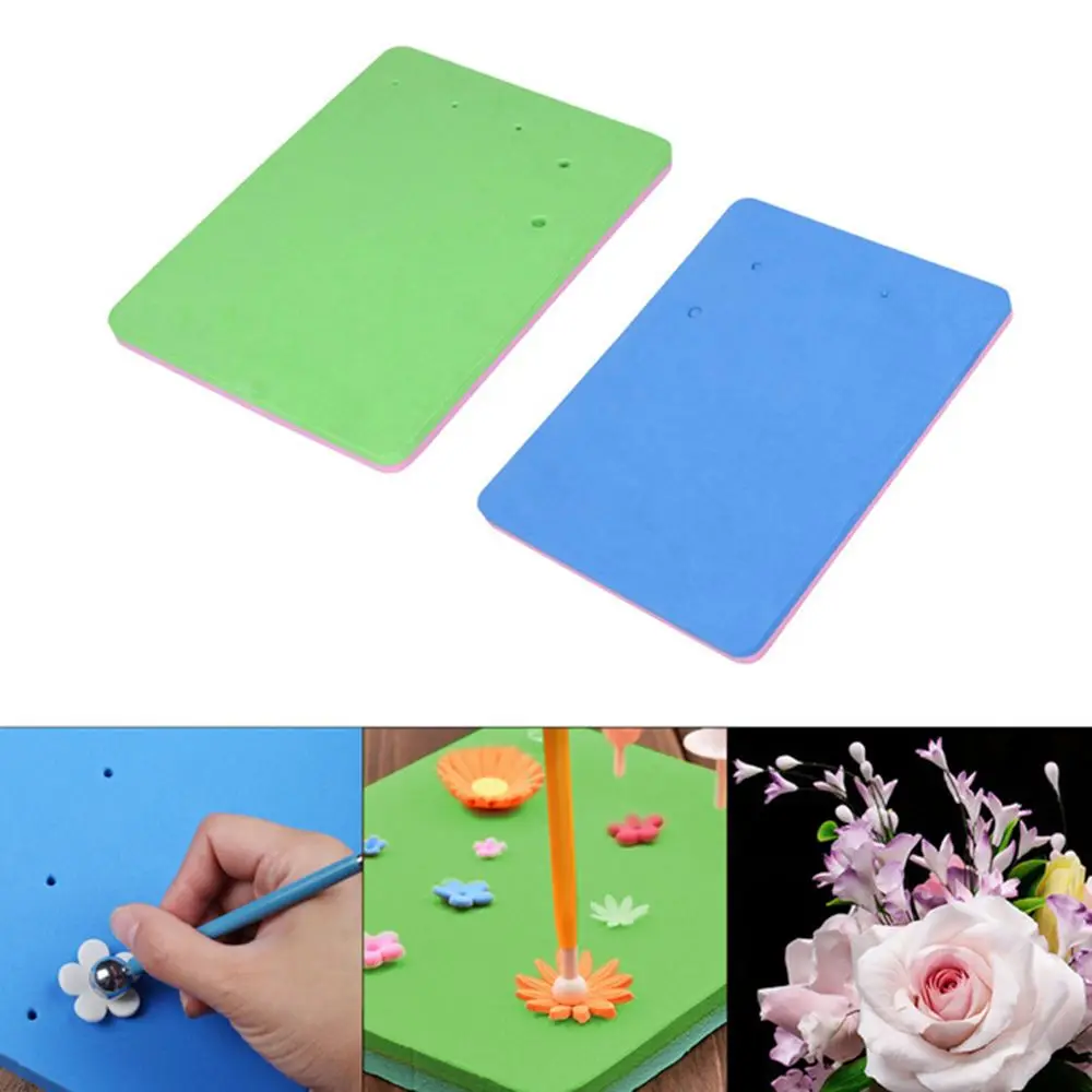 Sponge Cake Foam Pad Flower Modelling Gum Paste Fondant Cake Mat Handmade Sugarcraft Tray Decor Kitchen Accessories Baking Tools