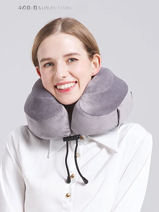 Cabeau Memory Foam Ne Pillow EVO Series U-aped Portable Travel Pillow for Office Nap Supportable Folding Design