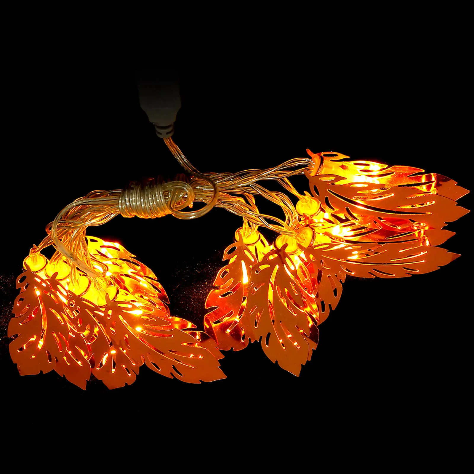 

Светодиодная гирлянда из металла цвета розового золота, романтическая декоративная лампа для спальни, креативная теплая лампа для вечеринок и ночных мероприятий