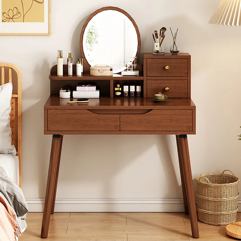 Light Luxury Bedroom Dressing Table Advanced Integrated Storage for Small Apartments Simple Modern Makeup Vanity Cabinetpromote