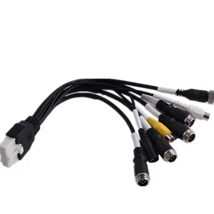 Разъем-адаптер DC AV-кабель для шинного кабеля с AV RCA DC