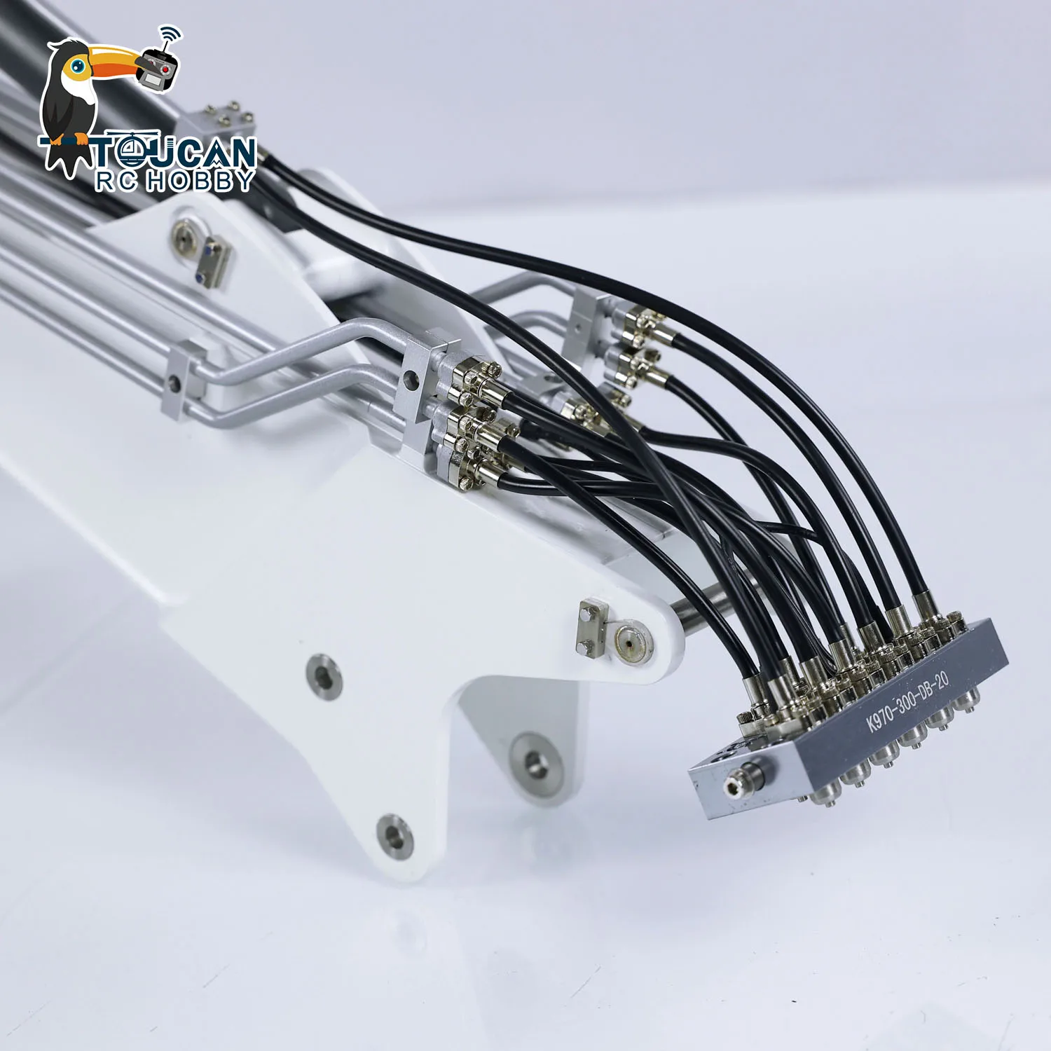 1/14 카볼라이트 RC 투섹션 암스 스페어 K970-300 원격 제어 유압 굴삭기 업그레이드 부품 액세서리 장난감