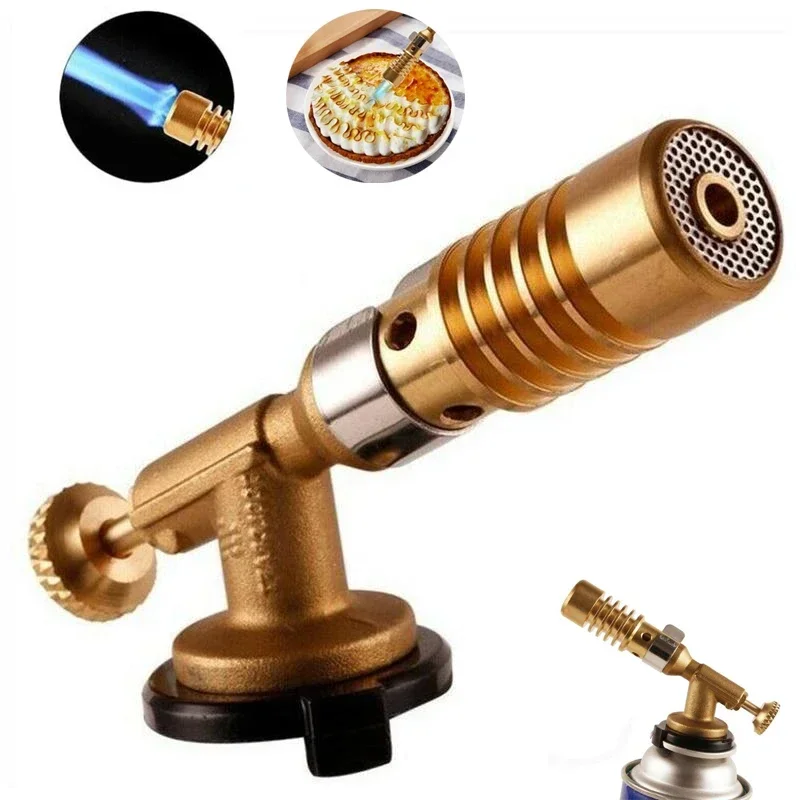 

Portable Welding Torch Flame Gun Copper Highly Adjustable Brass BBQ Barbecue Gas Torch Brazing Solder Propane Welding Plumbing