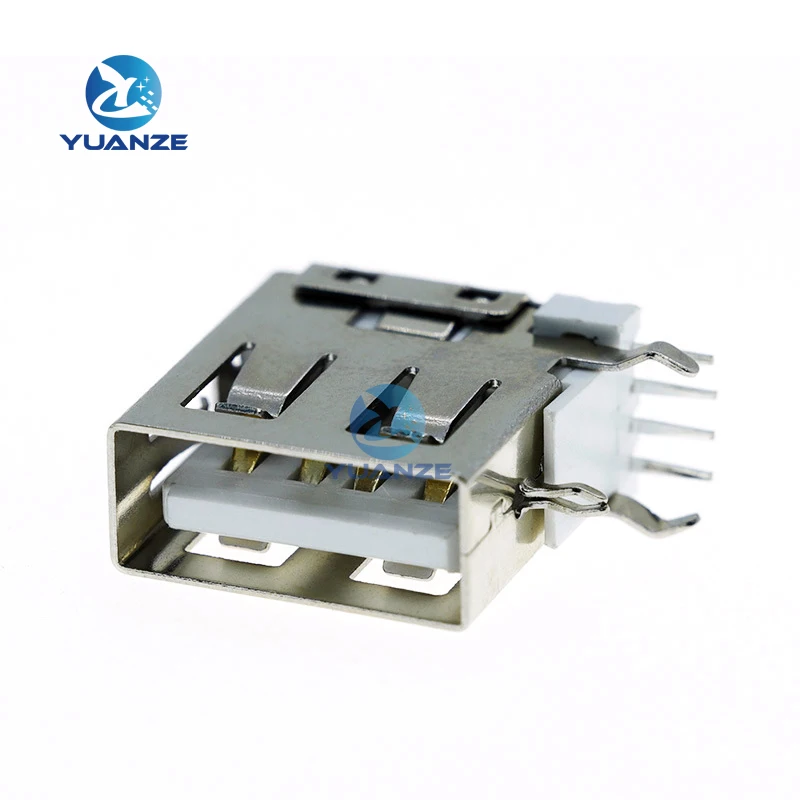 10 USB 2.0 motherboard mounting Socket connector USB vertical side insert female hole connector short 90 degrees