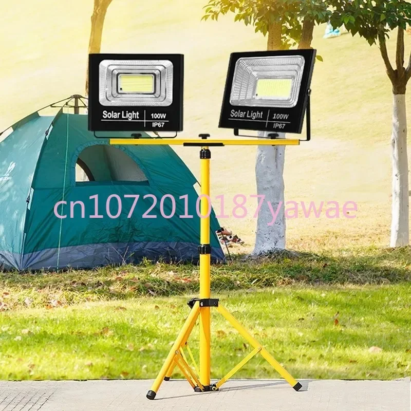 Lamp Holder Stand Outdoor 1.6M/2M/3M Camping Retractable Flood Light Support Stand Construction Site Night Market Tripod