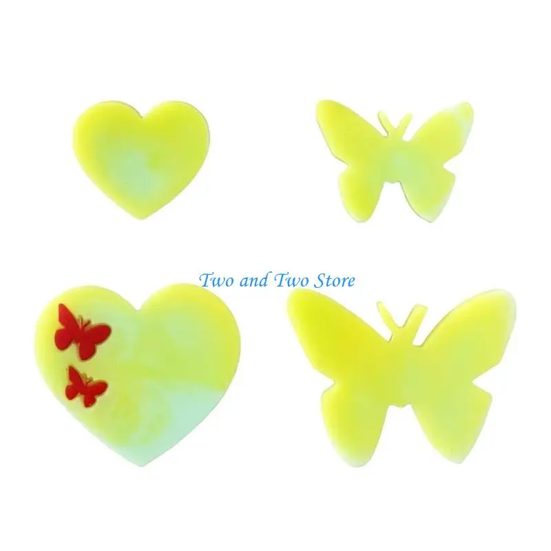

HX6F Heart Butterfly Earrings Mold Versatile Silicone Mould Handmade Jewellery Molds