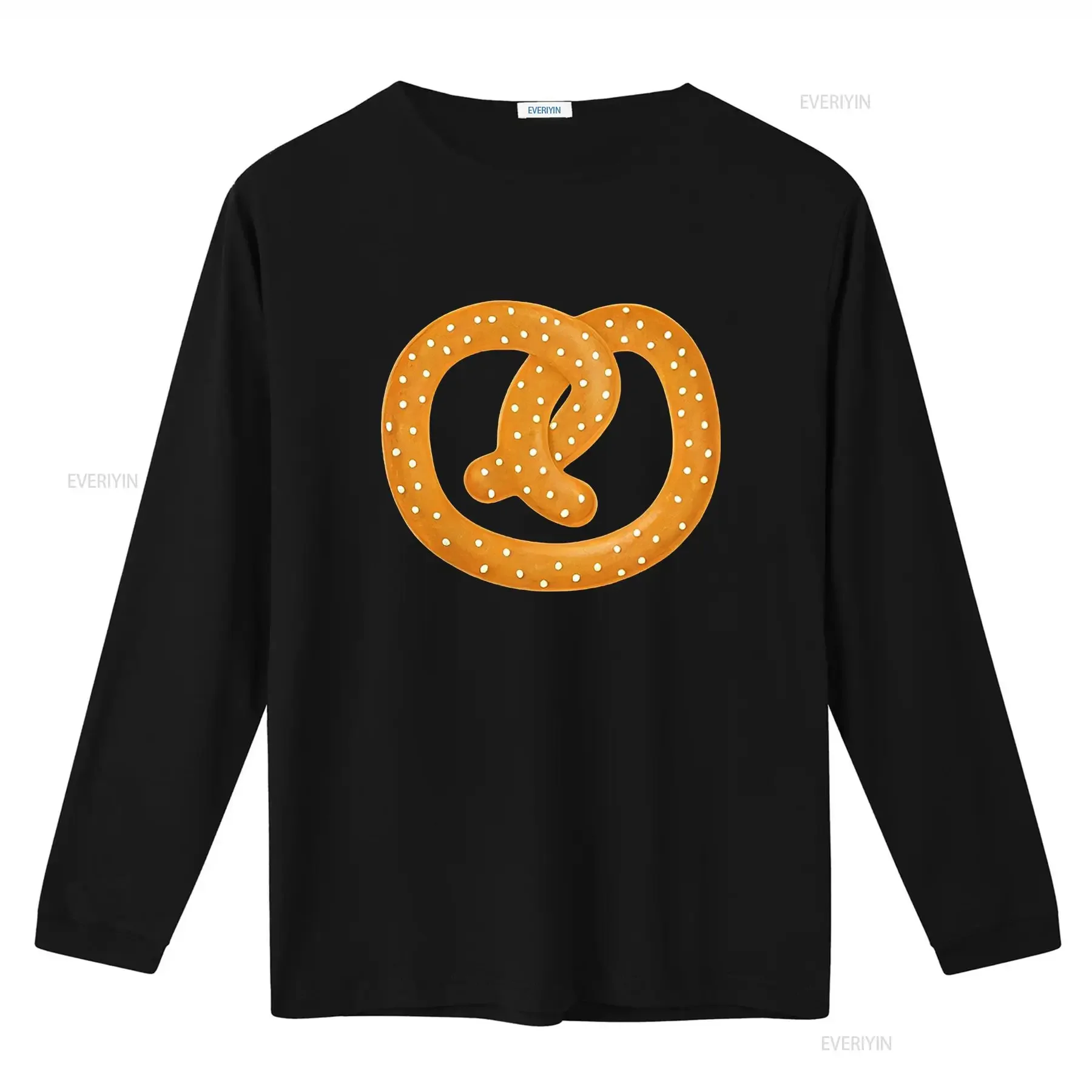 Delicious Pretzel Print T Shirt for National Day Kids vintage Washed Slightly Unisex Versatile Stylish fashion streetwear Soft