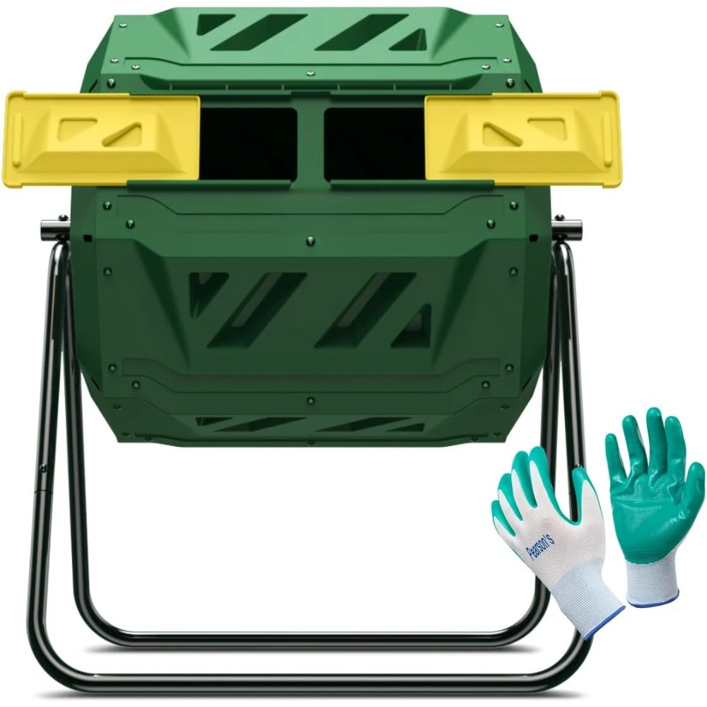 

Double Room Drum Box, 43 Gallon, Outdoor Comjob Machine, Included Gardening Gloves