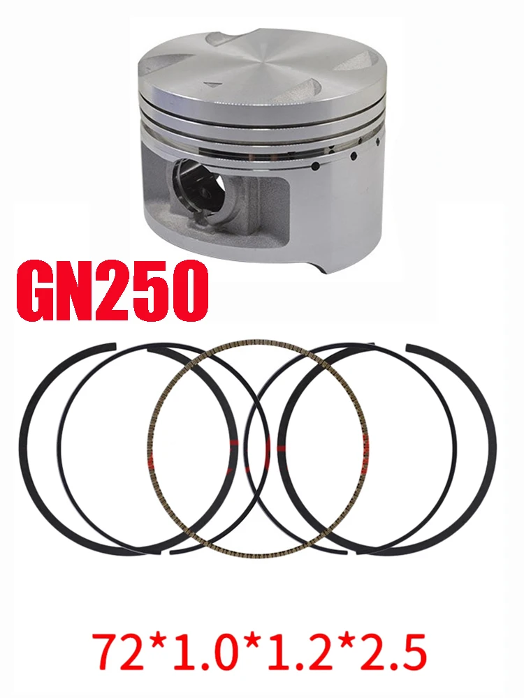 

Motorcycle Piston Kit for Haojue Lifan Suzuki Wangjiang Qingqi of GN250 TU250 GZ250 SP250 WJ250 Intrunder250 250cc Engine Piston