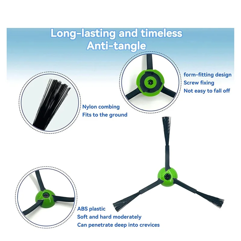 A24P Confezione da 14 spazzole per spazzare i bordi per Irobot Roomba I & J & E Series I7, I7+, I8, I8+, Combo J7+, J9+, J5+, I5+ Plus, E5, E6