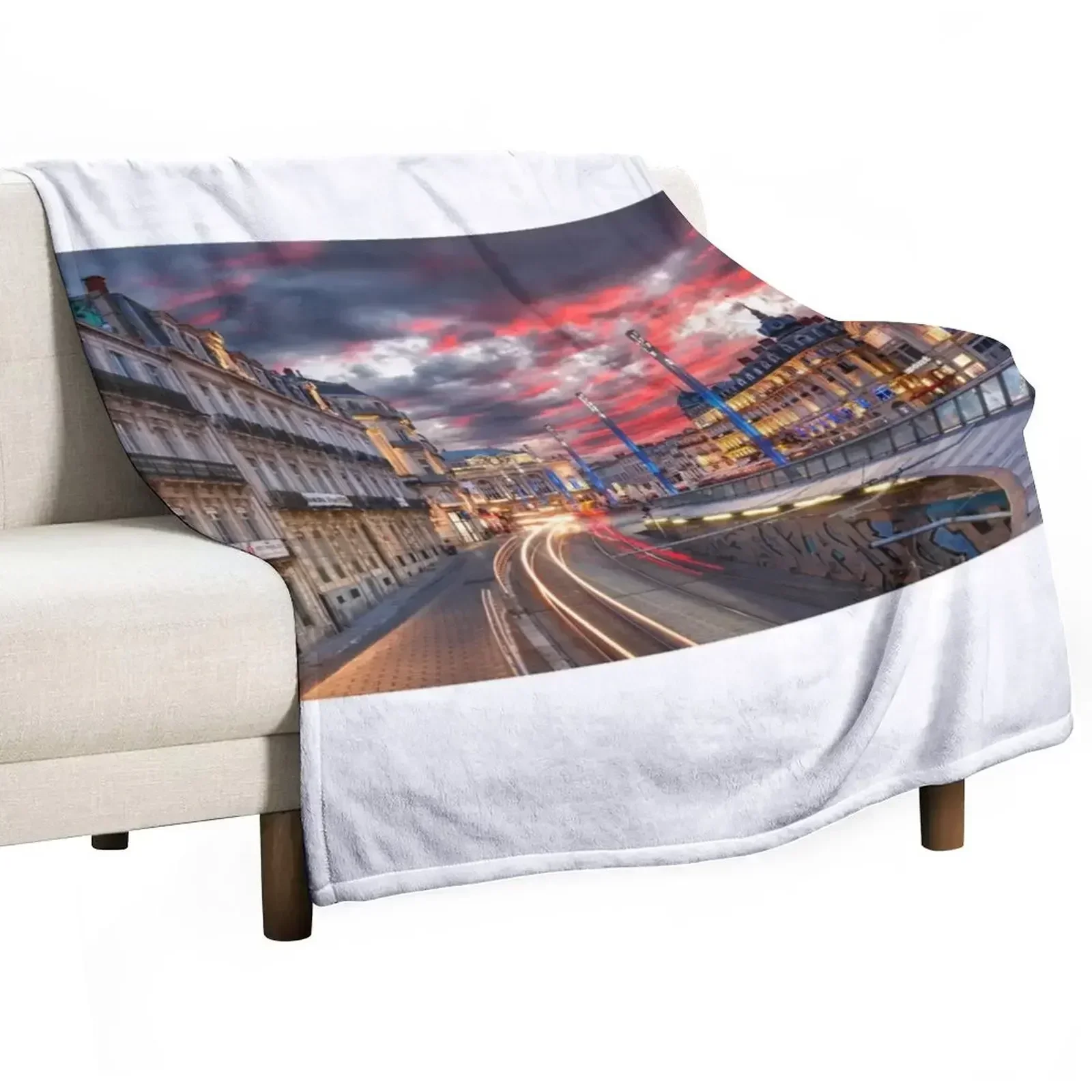 

New Place de la Comédie Throw Blanket Luxury Throw funny gift Blankets