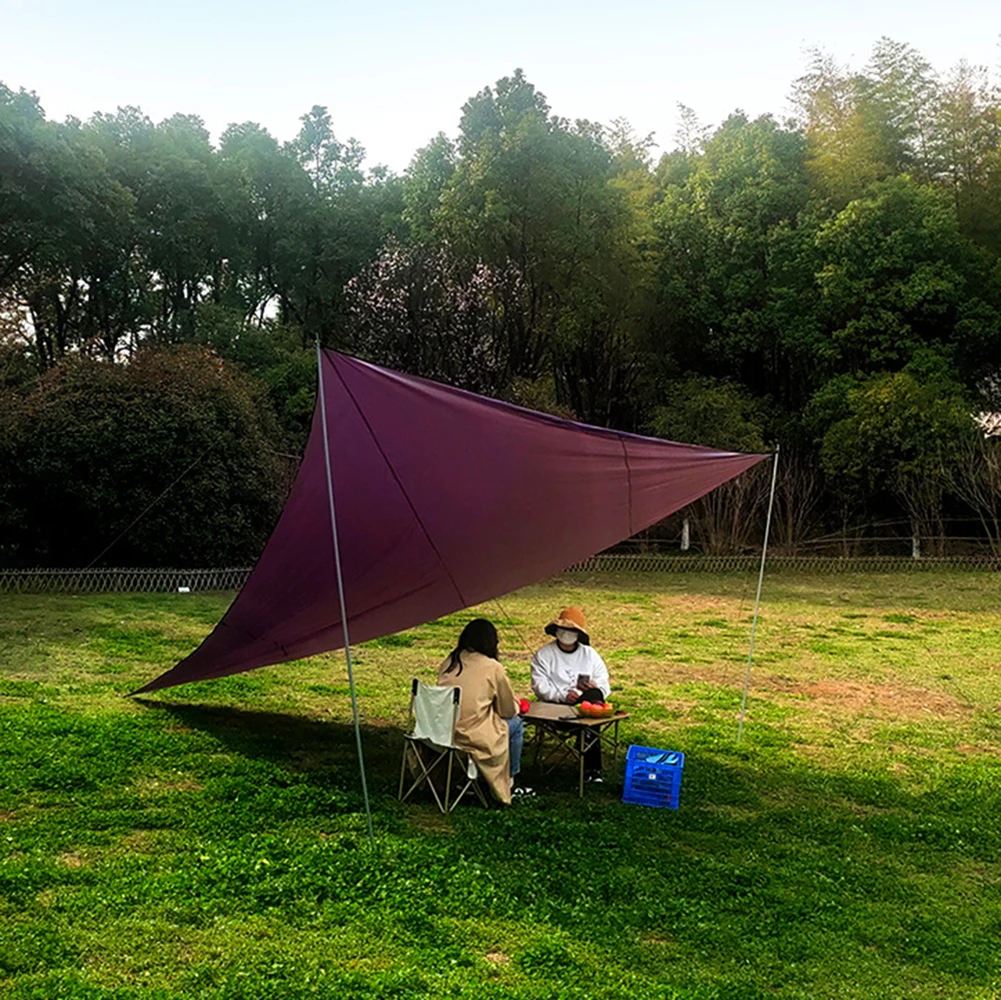 Triangular Shade Sail 3x3m for Outdoor Camping Sunshade as UV Rain Screen for Garden Grass Suitable for a Variety of Colors