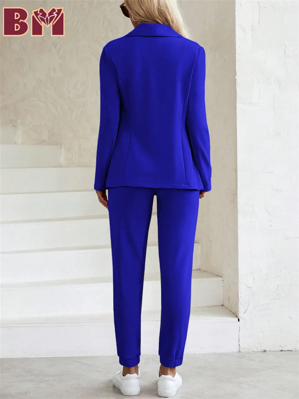 Classic Royal Blue Women Suit Set For Teachers 2025 Charming Women Jacket Pant Suit Formal Solid Color Customized Suit Jacket