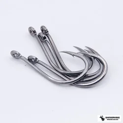 50pcs/ Lots octopus fishing hooks High Carbon Chemical Sharpen Barbed single Hook wholesale Supplier Fishhooks for carp fishing