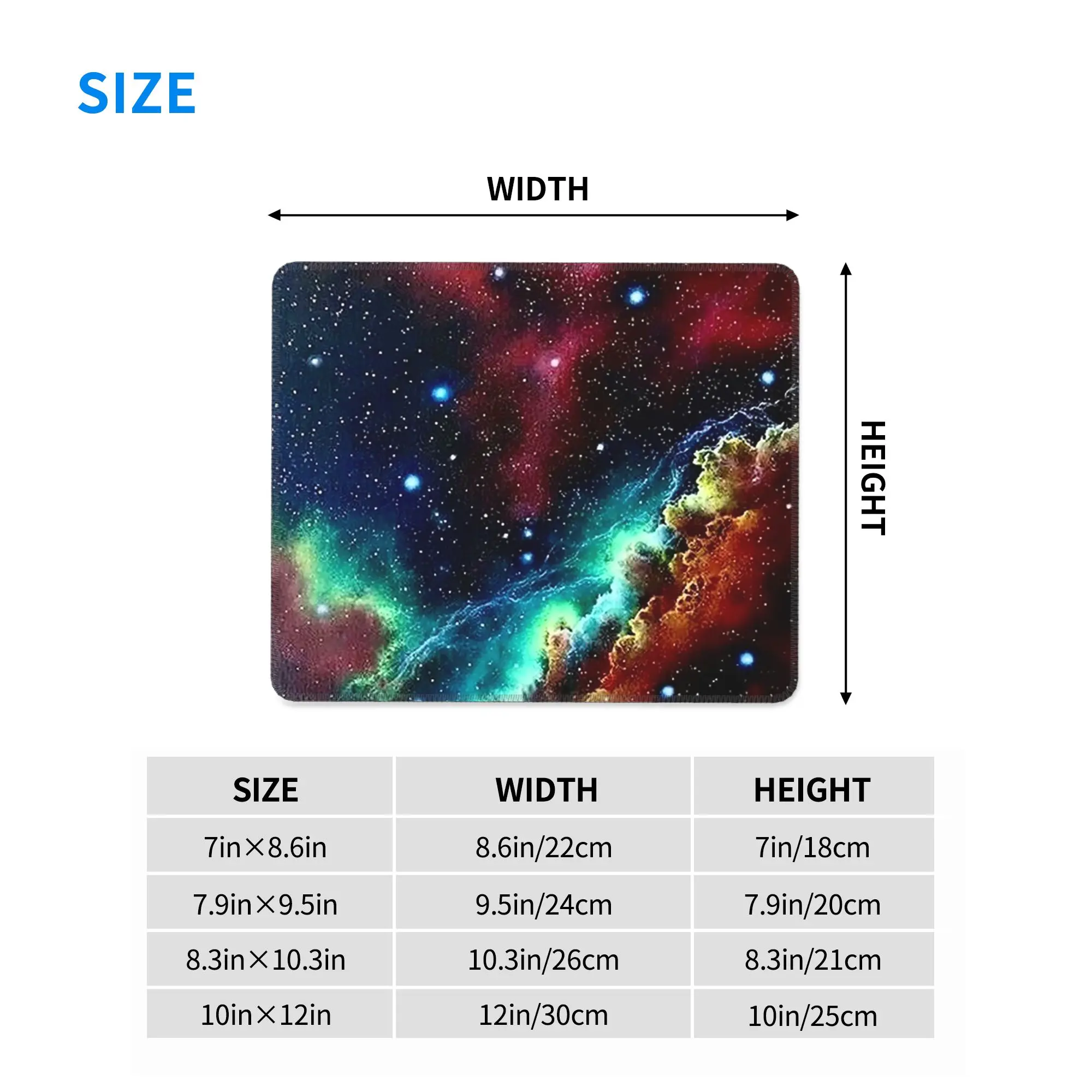 Constellation Star Clusters Galaxies Halloween Mouse Pad Computer Keyboard Mouse Mat PC Laptop Desk Mat Accessories Table Mats