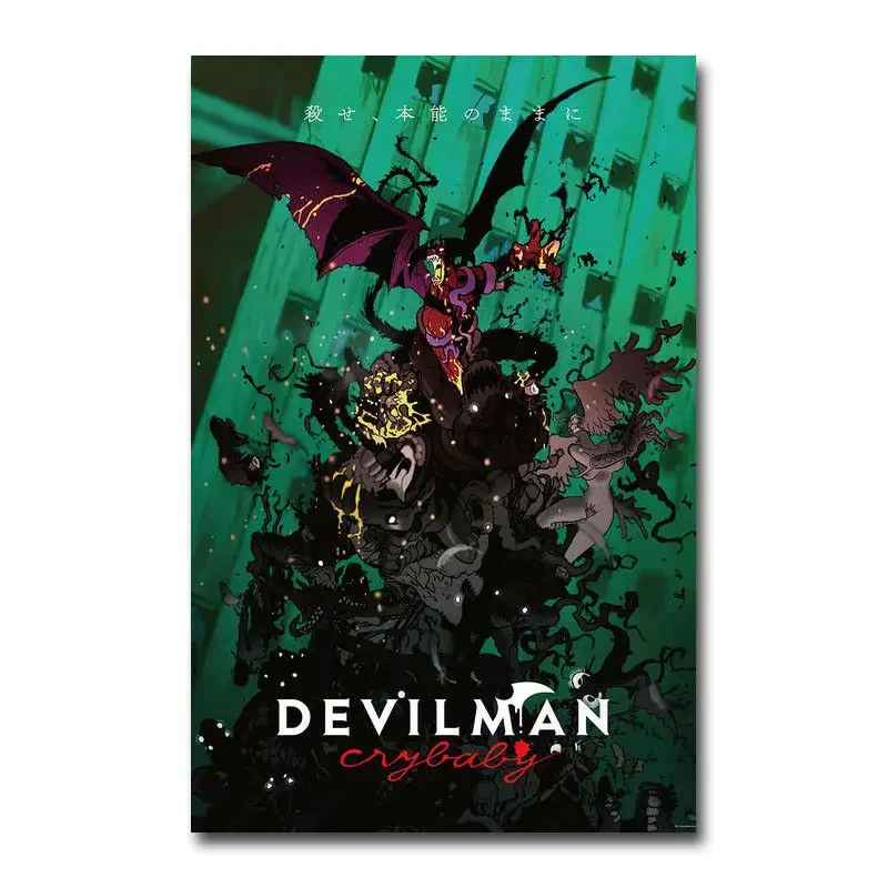 Devilman Crybaby TV Series Silk Poster Wall Sticker Decoration Gift