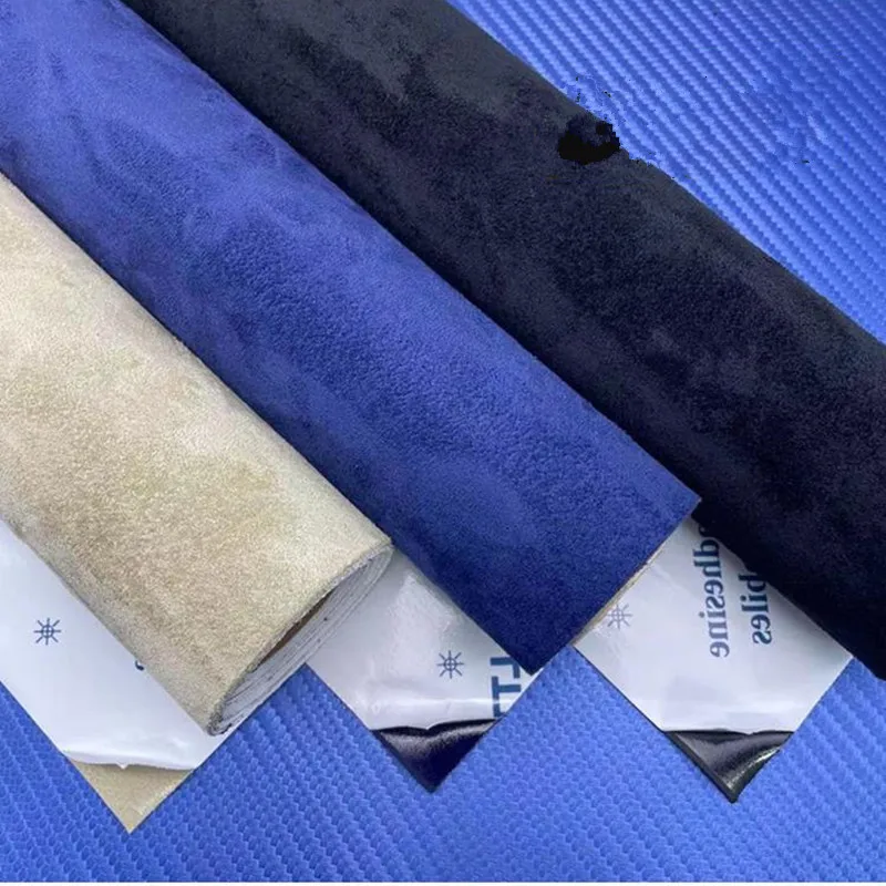 Suede Fabric Self-adhesive Adhesive Cloth for Car Interior Modification Door Panel Workbench DIY Supply Sewing